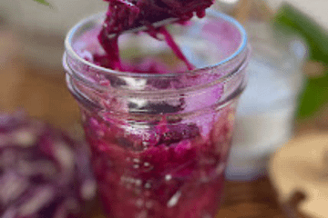 sauerkraut in a jar